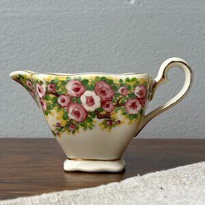 Vintage NC Japan Bone China Creamer Sakura Flowers